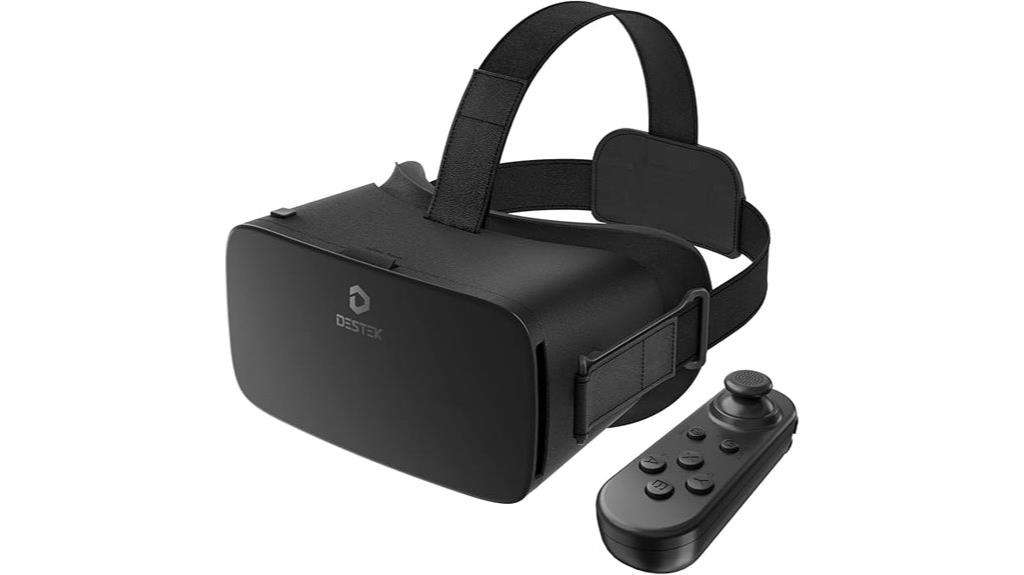 vr headset with controller