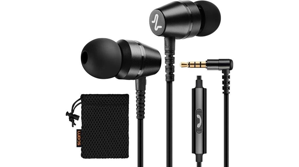 wired earbuds with microphone