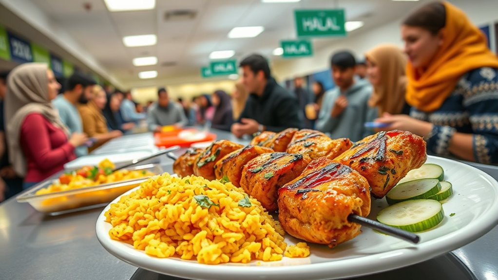 campus halal dining options