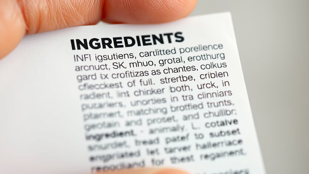 carefully read ingredient labels