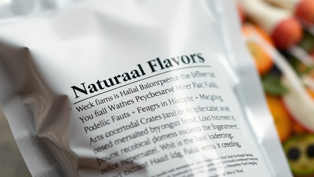 check labels for halal symbols