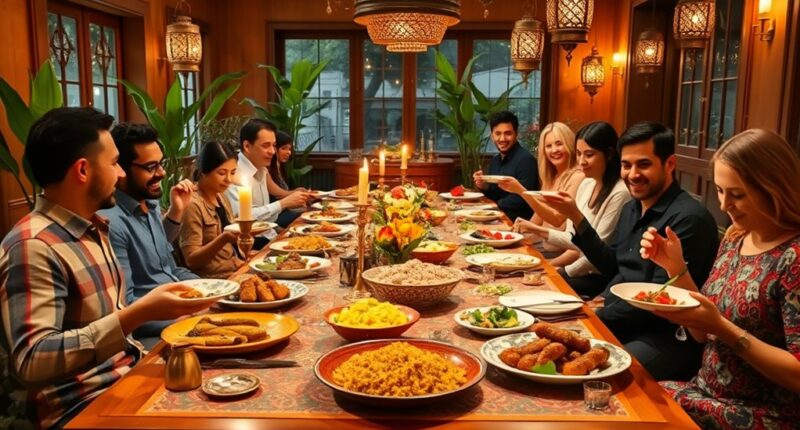 halal dinner party hosting