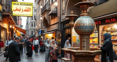 halal food and prayer
