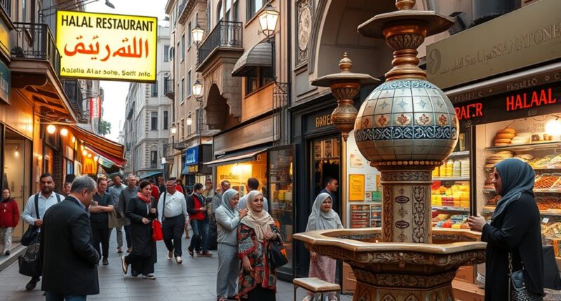 halal food and prayer