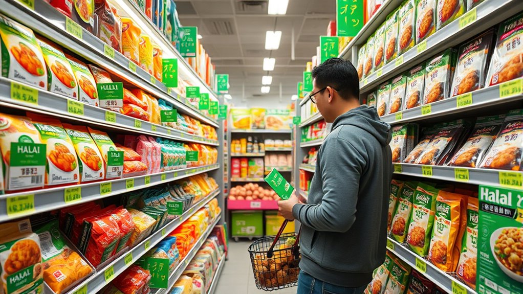 halal products in stores