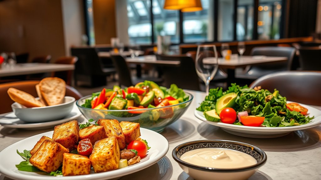 identify vegetarian menu symbols