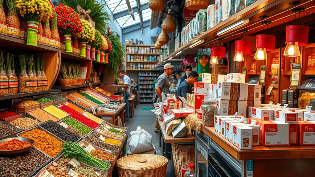 local markets and reliable shipping