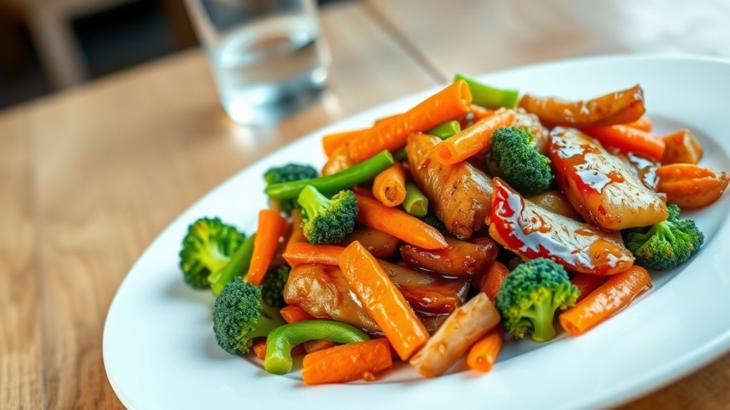 quick colorful vegetable stir fry