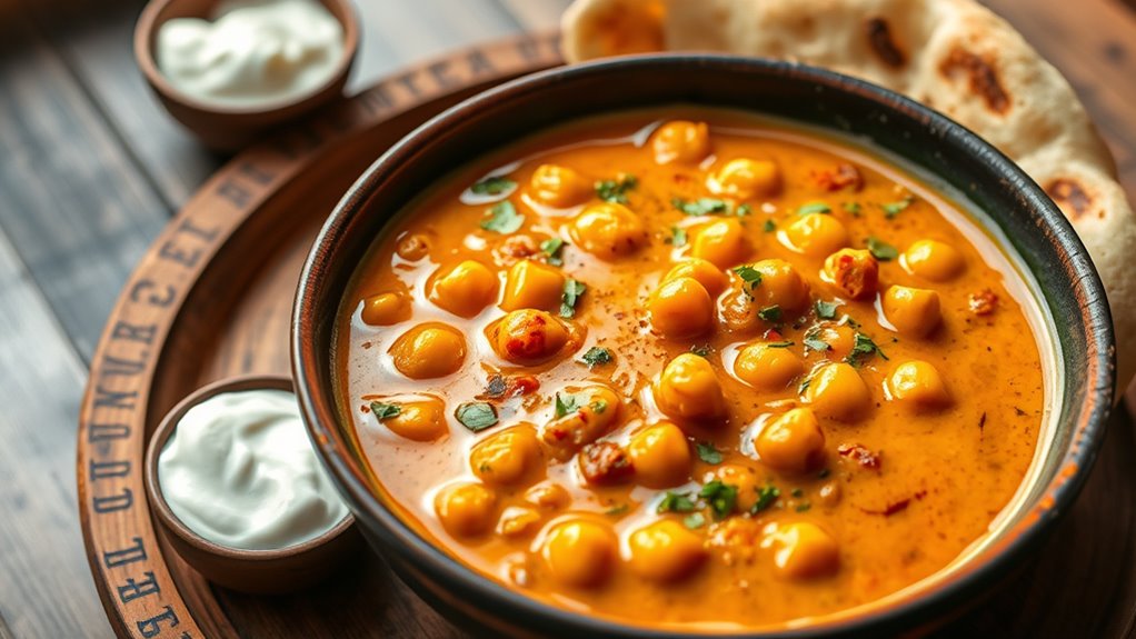 quick spicy chickpea naan
