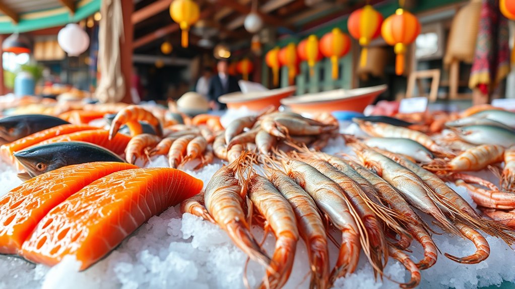 regional seafood halal variations