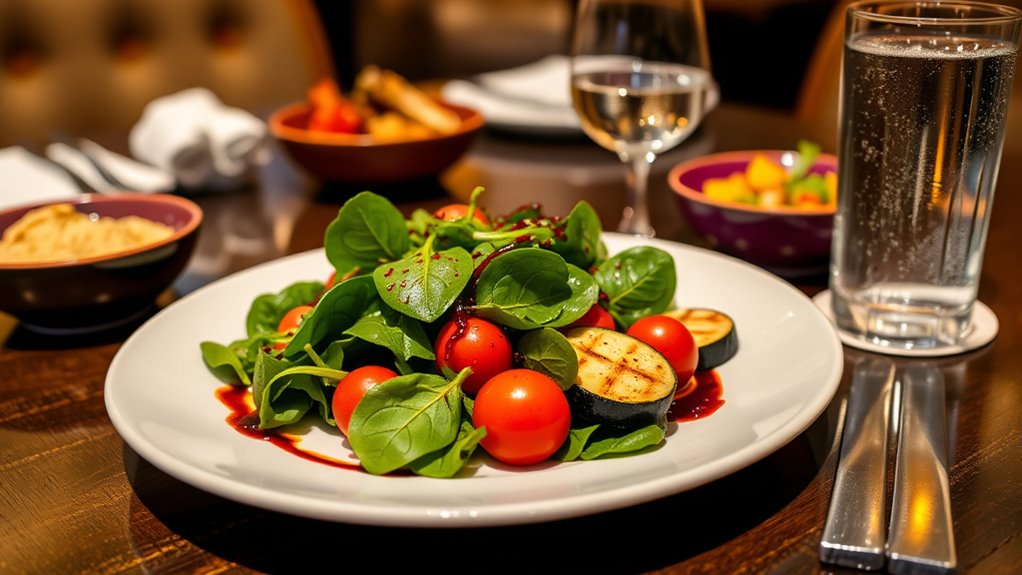vegetarian dining in non halal