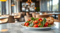 vegetarian options at non halal