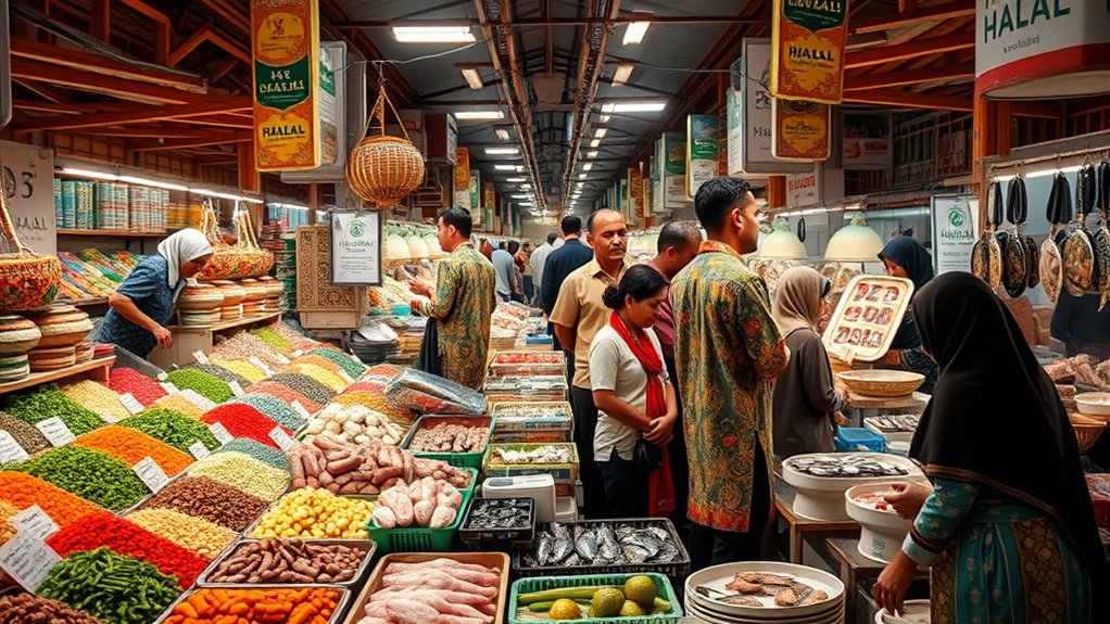 vibrant authentic halal markets