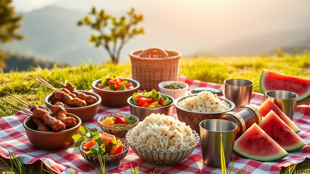 efficient halal picnic planning