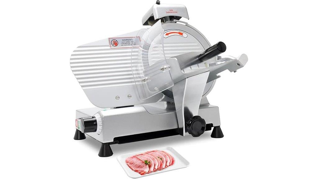 10 inch adjustable meat slicer