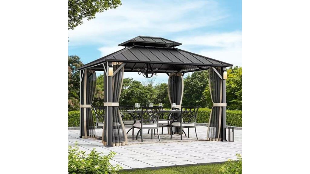 10x12 hardtop gazebo
