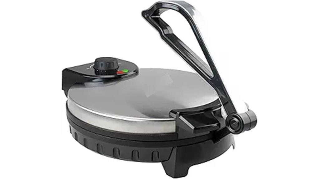 12 inch stainless steel tortilla maker