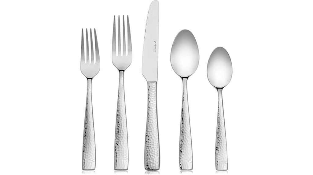 12 person stainless silverware set
