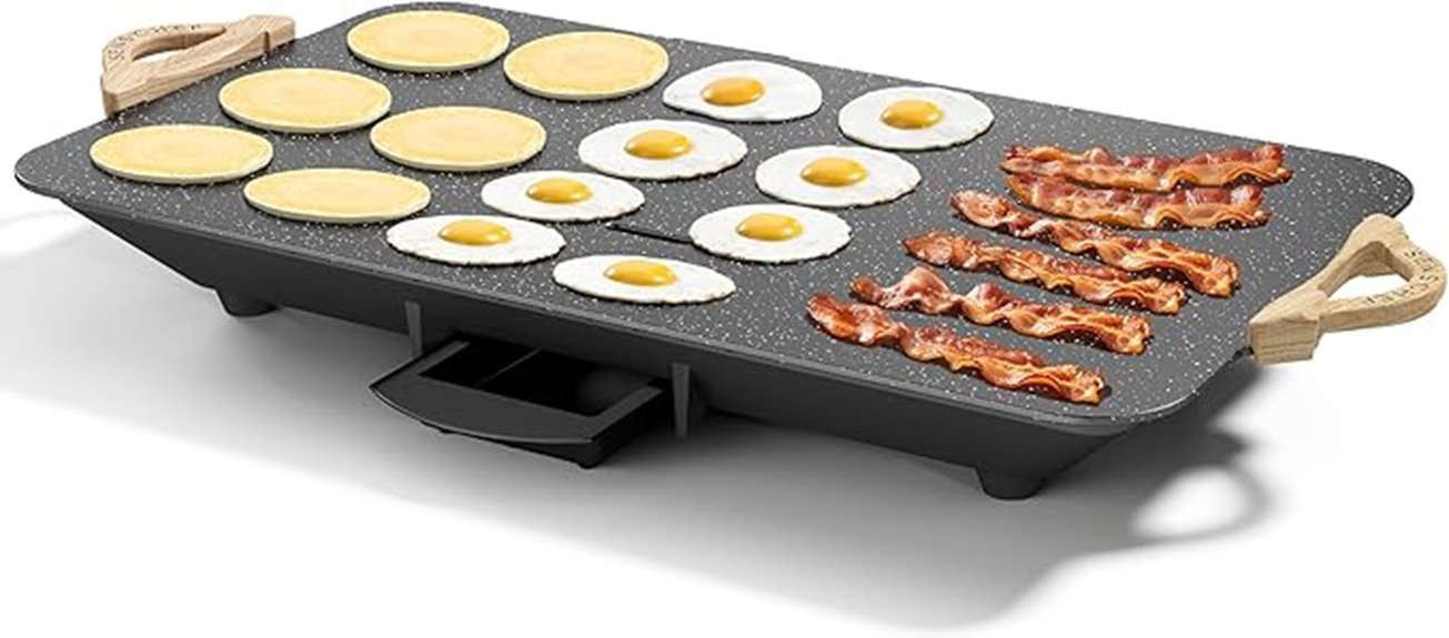 12x20 inch electric griddle