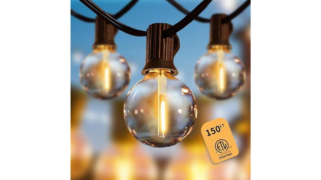 150 foot shatterproof string lights