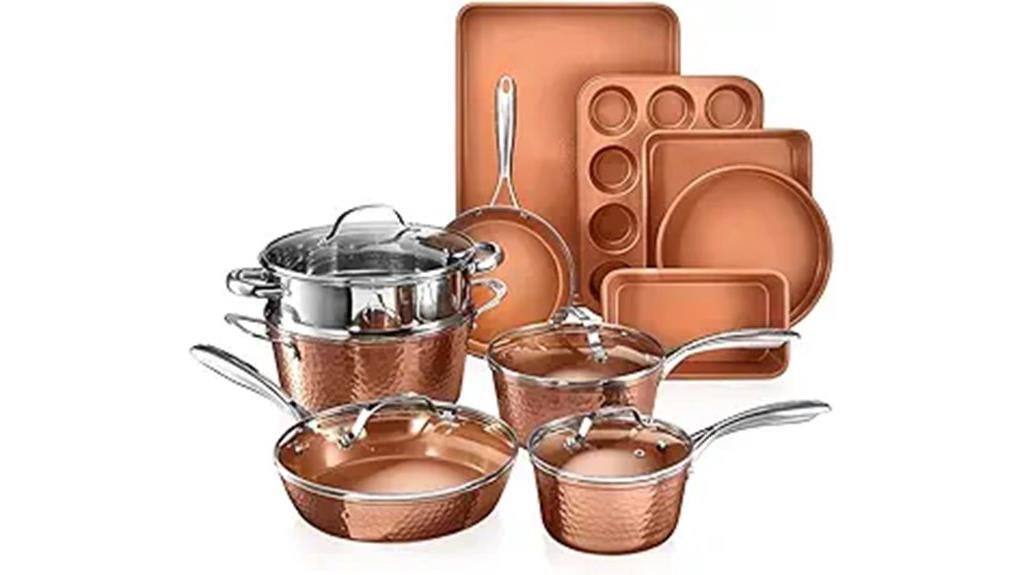 15 piece ceramic cookware set