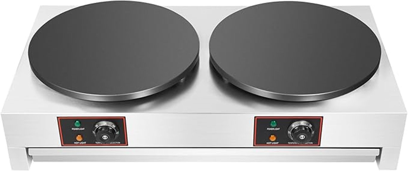16 inch double head electric crepe maker