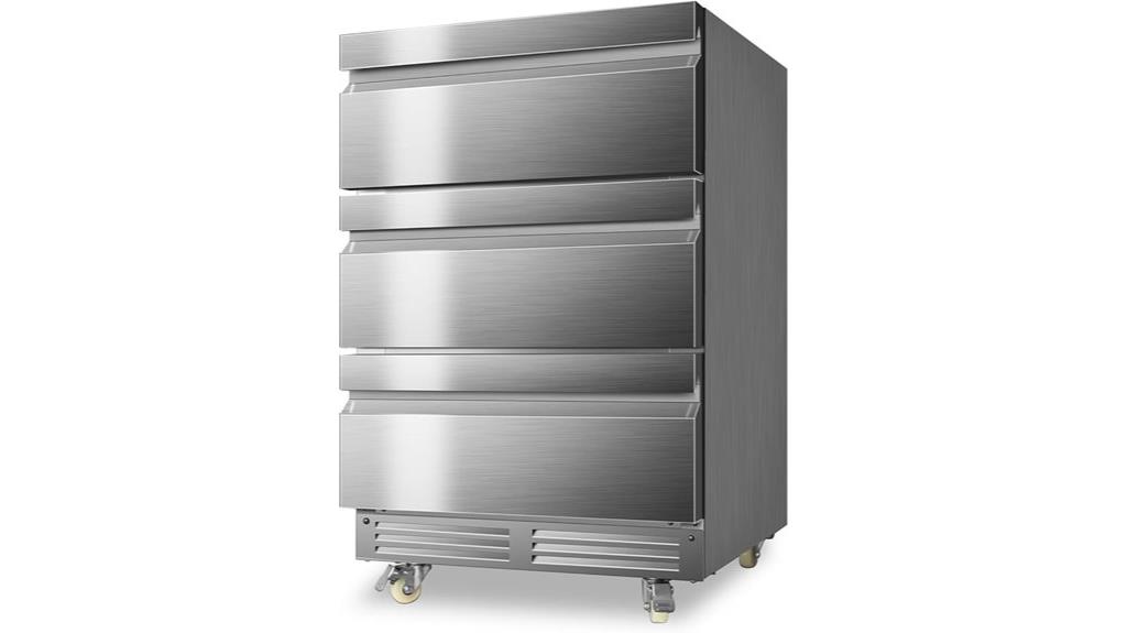 24 inch stainless beverage fridge