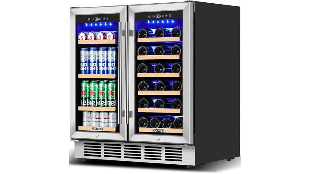 30 inch dual zone cooler