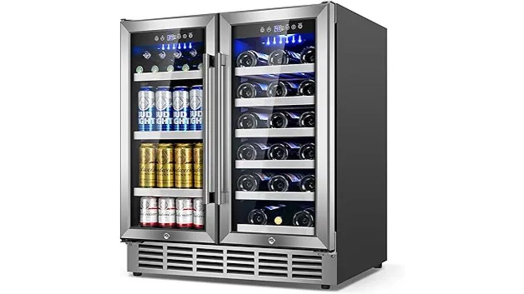 30 inch dual zone wine refrigerator