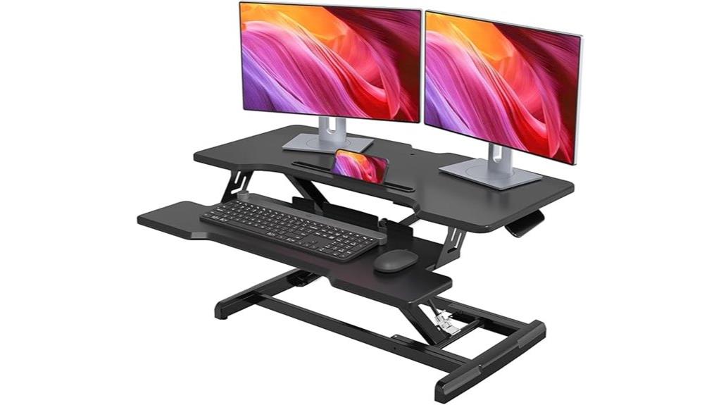 32 inch adjustable sit stand