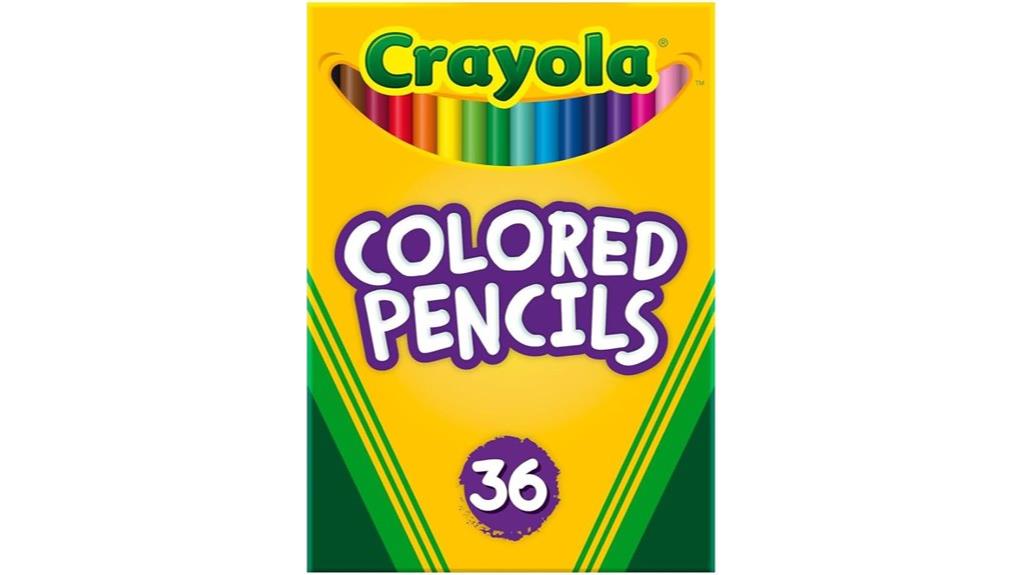 36 count kids colored pencils