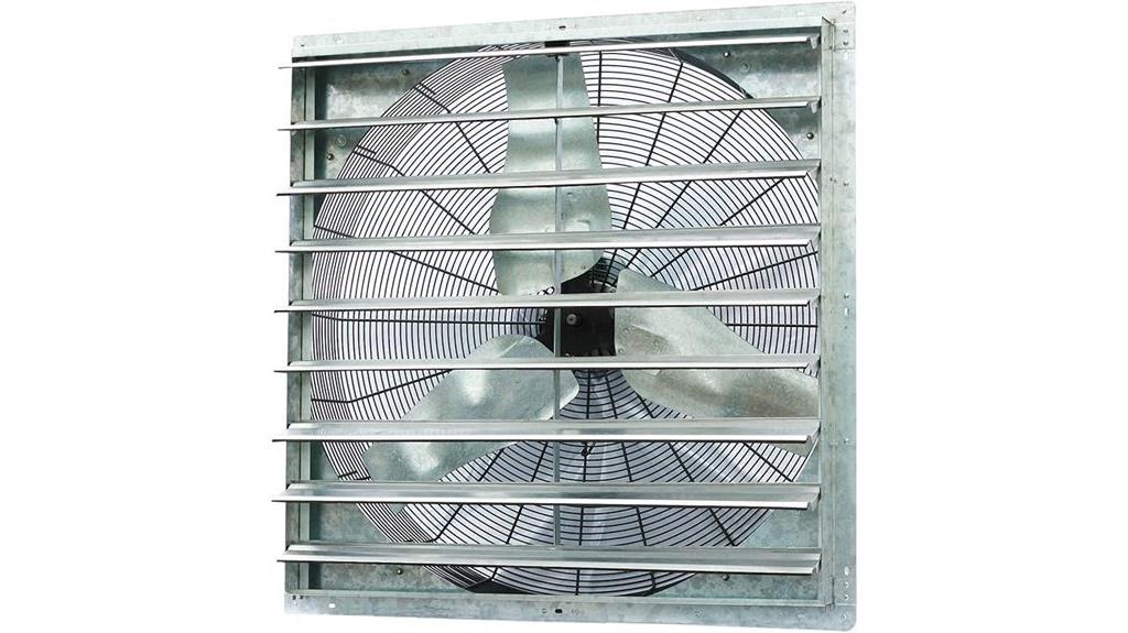 36 inch wall mounted fan