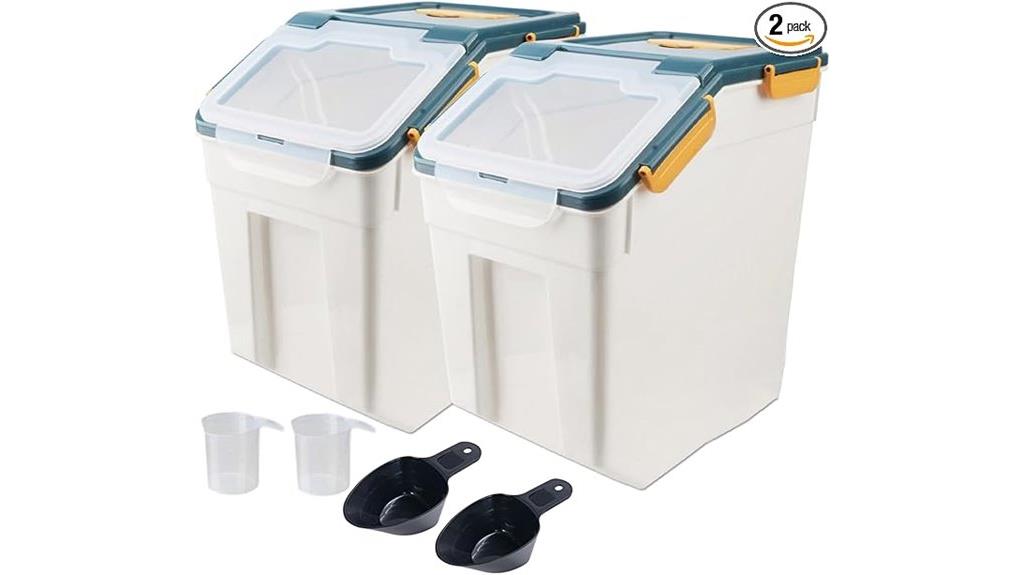 50lb airtight flour bins