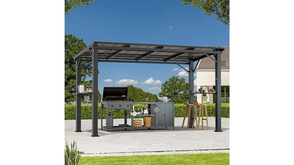 6x12 hardtop grill gazebo