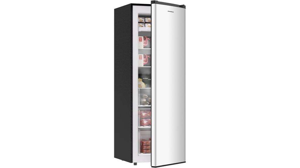 7 cubic foot upright freezer