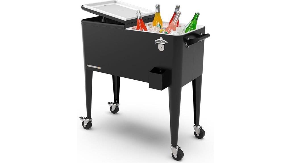 80 quart cooler with wheels