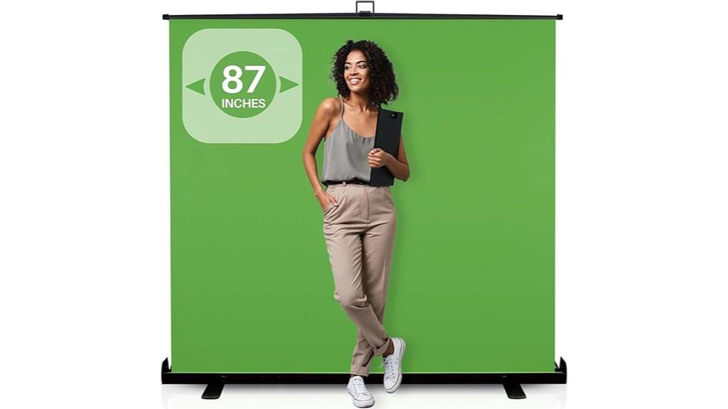 87 inch collapsible green screen
