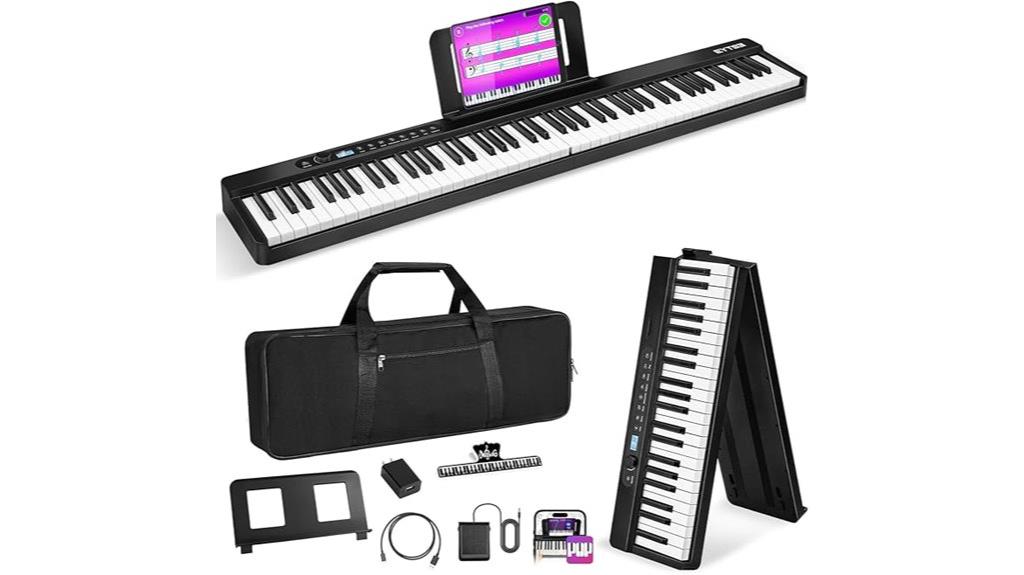 88 key foldable midi keyboard