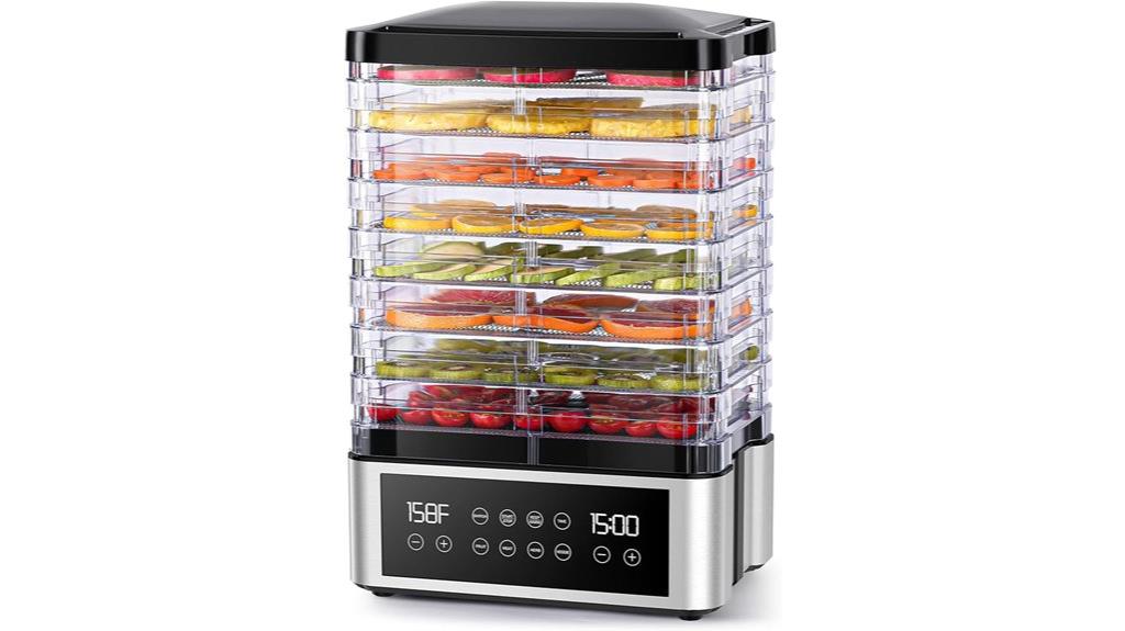 8 tray digital food dryer