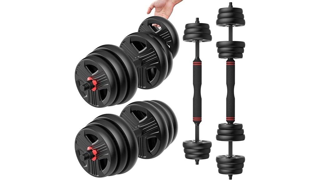 adjustable 20 90lb dumbbells