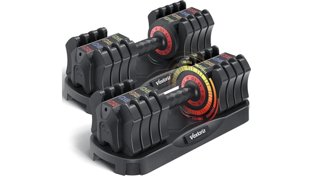 adjustable 22 5lb dumbbell