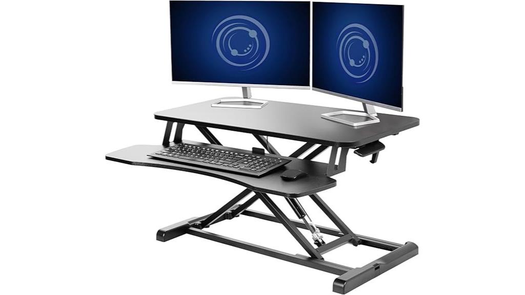 adjustable 32 inch desk converter
