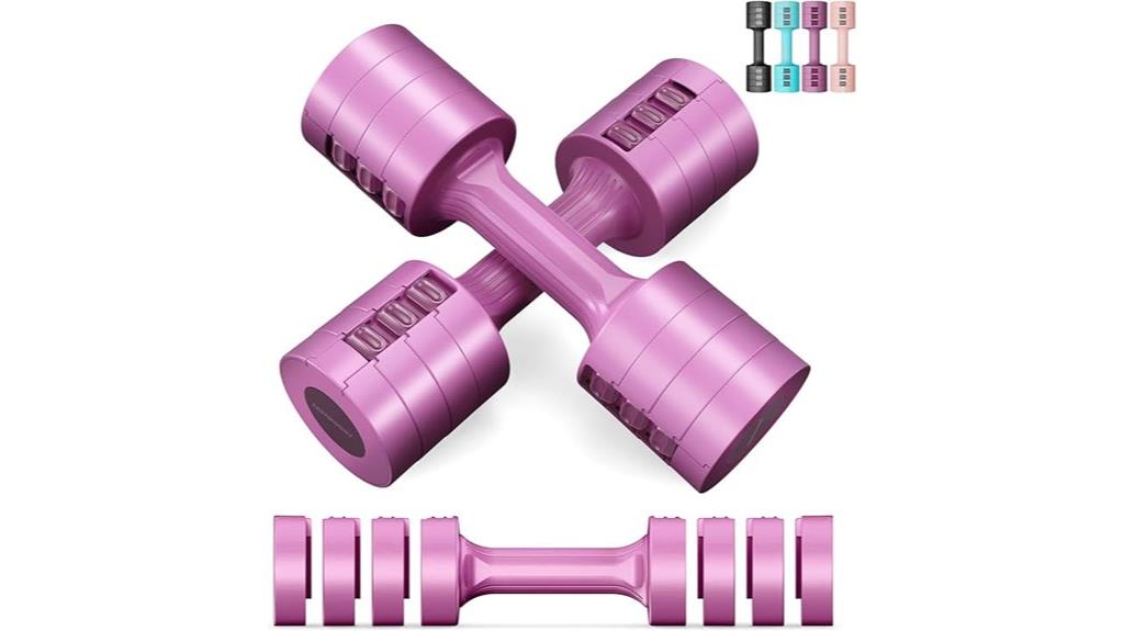 adjustable 5 lb dumbbells