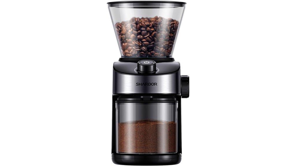 adjustable burr coffee grinder