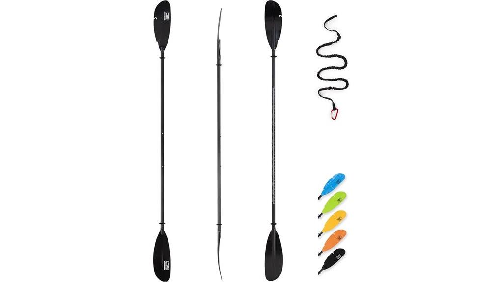 adjustable carbon kayak paddle