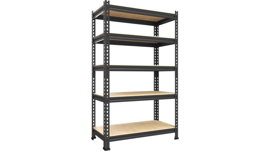 adjustable garage shelving