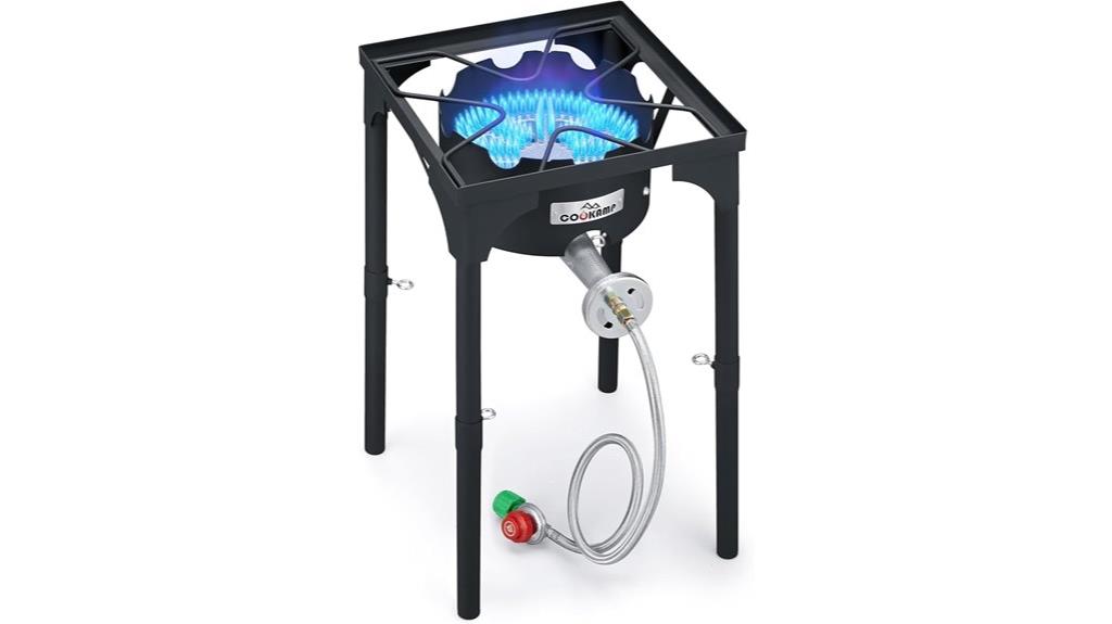 adjustable high pressure propane burner