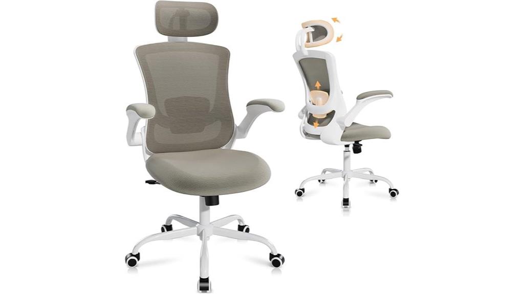 adjustable lumbar headrest chair