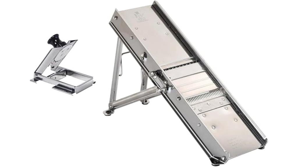 adjustable thickness mandoline slicer