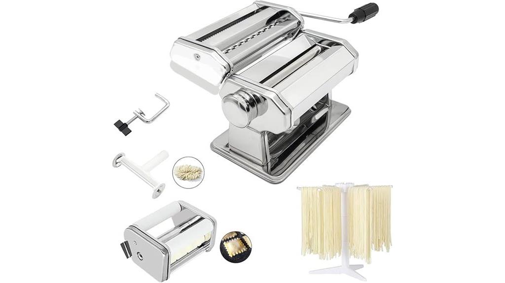 adjustable thickness pasta machine